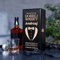 Skrzynka na Alkohol z Grawerem -  Prezent na Andrzejki na Imieniny - Degustator Dobrej Whisky