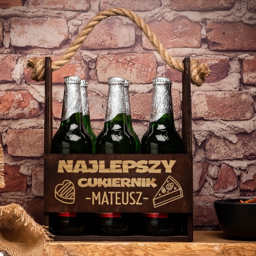 Nosidło na Piwo z Grawerem - Prezent dla Cukiernika - Najlepszy Cukiernik