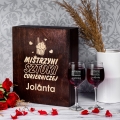 Kieliszki z Grawerem w Skrzynce - Prezent dla Cukiernika - Mistrzyni Sztuki Cukierniczej - Potrójna