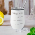 Kubek Termiczny dla Dziewczyny z Grawerem do Drinków Wina z Podwójną Ścianką -  Prezent dla Niej na Dzień Kobiet - Weź nie pytaj