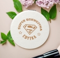 Lusterko z Grawerem - Prezent dla Dziewczynki - Lusterko z Imieniem - Super Dziewczyna S