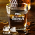 Szklanka Do Whisky z Grawerem - Prezent dla Budowniczego - Złoty Budowniczy