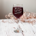 Kieliszek Do Wina z Grawerem na Wieczór Panieński - Grawerowany Kieliszek Dla Przyszłej Panny Młodej  - Królowa Wieczoru