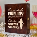 Skrzynka Potrójna na Wino z Grawerem Dla Przyszłej Panny Młodej - Prezent Na Wieczór Panieński - Ostatni Wieczór Wolności