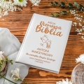 Biblia Prezent na Chrzest Święty - Pamiątka Na Chrzciny - Aniołek