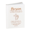 Biblia Prezent na Chrzest Święty - Pamiątka Na Chrzciny - Gołąbek z Krzyżykiem