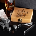 Kamienie do Whisky w Skrzynce z Grawerem - Prezent dla Elektryka - Zestaw do Whisky - BHP? Nie słyszałem