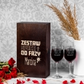 Kieliszki z Grawerem w Skrzynce - Prezent dla Elektryka - Zestaw Speca Od Fazy - Podwójna