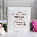 Album Biały Na Zdjęcia z Grawerem Prezent na Dzień Matki Prezent dla Mamy - Dla Kochanej Mamy