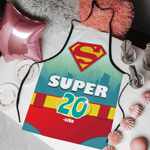 Fartuch kuchenny z nadrukiem na urodziny