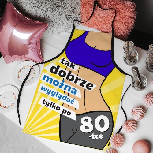Fartuch kuchenny z nadrukiem na urodziny