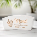 Doniczka Drewniana z Grawerem dla Mamy - Prezent na Dzień Matki - Mamo, Moja Miłość Do Ciebie Kwitnie