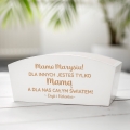 Doniczka Drewniana z Grawerem dla Mamy - Prezent na Dzień Matki - Mamo, Dla Nas Jesteś Całym Światem