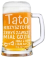 Kufel z Grawerem Do Piwa dla Taty - Prezent na Dzień Ojca - Tato, Żebyś Zawsze Miał Gdzie