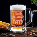 Kufel z Grawerem Do Piwa dla Taty - Prezent na Dzień Ojca - Chwila Relaksu Taty