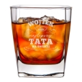 Szklanka Do Whisky z Grawerem dla Taty - Prezent na Dzień Ojca z Imieniem - No. 1 Dad