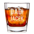 Szklanka Do Whisky z Grawerem dla Taty - Prezent na Dzień Ojca z Imieniem - The Best Dad