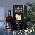 Skrzynka Na Alkohol z Grawerem Podziękowanie dla Rodziców - Prezent dla Rodziców na Ślub - Dla Kochanych Rodziców - Czarna