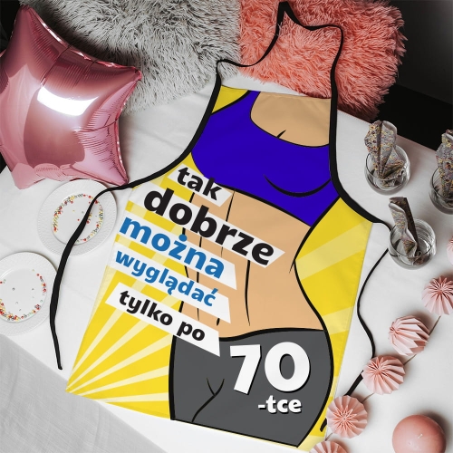 Fartuch kuchenny z nadrukiem na urodziny