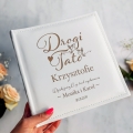 Album Biały Na Zdjęcia z Grawerem Podziękowanie dla Rodziców - Podziękowanie dla Taty Prezent na Ślub - Drogi Tato