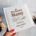 Album Biały Na Zdjęcia z Grawerem Podziękowanie dla Rodziców - Podziękowanie dla Mamy Prezent na Ślub - Dla Kochanej Mamy