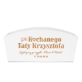Doniczka Drewniana z Grawerem Podziękowanie dla Taty - Podziękowanie dla Rodziców na Ślub - Dla Kochanego Taty