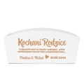 Doniczka Drewniana z Grawerem dla Rodziców - Podziękowanie dla Rodziców na Ślub - Kochani Rodzice