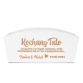 Doniczka Drewniana z Grawerem Podziękowanie dla Taty - Podziękowanie dla Rodziców na Ślub - Kochany Tato