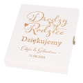 Ramka na Zdjęcie Pudełko z Grawerem dla Rodziców - Podziękowanie dla Rodziców na Ślub - Drodzy Rodzice