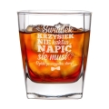 Szklanka Do Whisky z Grawerem dla Świadka - Podziękowanie dla Świadka za Świadkowanie - Świadek nie Kaktus