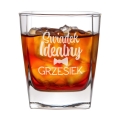 Szklanka Do Whisky z Grawerem dla Świadka - Podziękowanie dla Świadka za Świadkowanie - Świadek Idealny