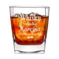 Szklanka Do Whisky z Grawerem dla Świadka - Podziękowanie dla Świadka za Świadkowanie - Whisky Świadka