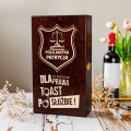 Skrzynka na Wino z Grawerem - Prezent Dla Policjantki - Dla Stróżów Prawa