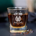 Zestaw Skrzynka na Whisky + Szklanka z Grawerem na Kawalerski - Prezent na Wieczór Kawalerski - ...i po chłopie Najlepszego