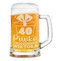 Kufel z Grawerem Do Piwa - Prezent na Urodziny - Kufel Urodzinowy z Grawerem - Piwko Urodzinowe, Stary na Zdrowie!