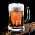 Kufel z Grawerem Do Piwa na Kawalerski - Prezent na Wieczór Kawalerski - Skazany na Dożywocie