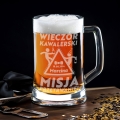 Kufel z Grawerem Do Piwa na Kawalerski - Prezent na Wieczór Kawalerski - Misja Przetrwanie