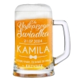 Kufel z Grawerem Do Piwa dla Świadka - Podziękowanie dla Świadka - Podziękowanie za Świadkowanie - Dla Najlepszego Świadka