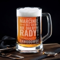 Kufel z Grawerem Do Piwa dla Świadka - Podziękowanie dla Świadka - Podziękowanie za Świadkowanie - Bez Ciebie Nie Dałbym Rady