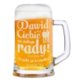 Kufel z Grawerem Do Piwa dla Świadka - Podziękowanie dla Świadka - Podziękowanie za Świadkowanie - Bez Ciebie Nie Dałbym Rady