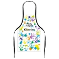 Fartuszek do Malowania z Imieniem do Przedszkola - Fartuszek do Malowania dla Dzieci - Prezent do Przedszkola - Mały Artysta Odciski