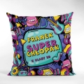 Prezent na Dzień Chłopaka w Klasie - Kolorowa Poduszka z Imieniem dla Chłopaka - Super Chłopak Music