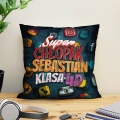 Prezent na Dzień Chłopaka w Klasie - Kolorowa Poduszka z Imieniem dla Chłopaka - Super Chłopak