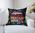 Prezent na Dzień Chłopaka w Klasie - Kolorowa Poduszka z Imieniem dla Chłopaka - Super Chłopak
