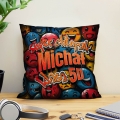 Prezent na Dzień Chłopaka w Klasie - Kolorowa Poduszka z Imieniem dla Chłopaka - Super Chłopak
