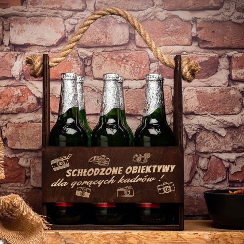 Nosidło na Piwo z Grawerem na Grilla  - Nosidło Grillowe dla Fotografa - Prezent dla Fotografa