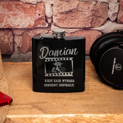 Piersiówka z Grawerem dla Fotografa - Prezent dla Fotografa