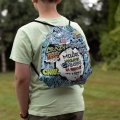 Worek na Buty z Imieniem i Klasą - Prezent na Dzień Chłopaka w Szkole w Klasie - Graffiti