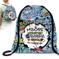 Worek na Buty z Imieniem i Klasą - Prezent na Dzień Chłopaka w Szkole w Klasie - Graffiti