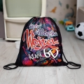 Worek na Buty z Imieniem i Klasą - Prezent na Dzień Chłopaka w Szkole w Klasie - Graffiti